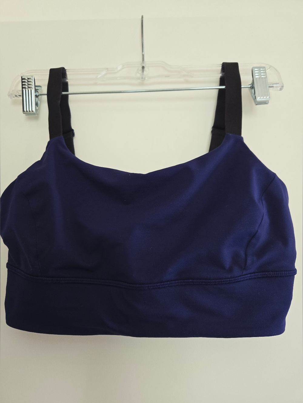Lululemon Blue Sports Bra with Black Straps